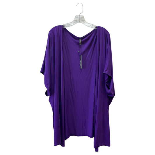 Cardigan By Johnny In Purple, Size:3X