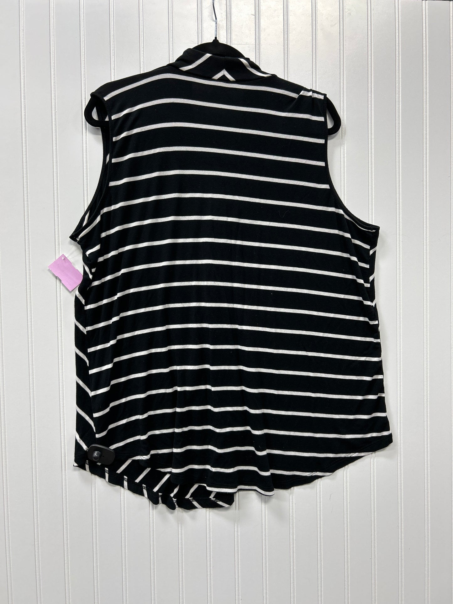 Top Sleeveless By Cable And Gauge In Black, Size:1X