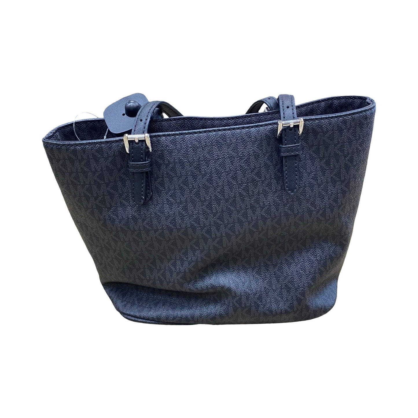 Handbag Designer By Michael Kors In Black & Grey, Size:Small