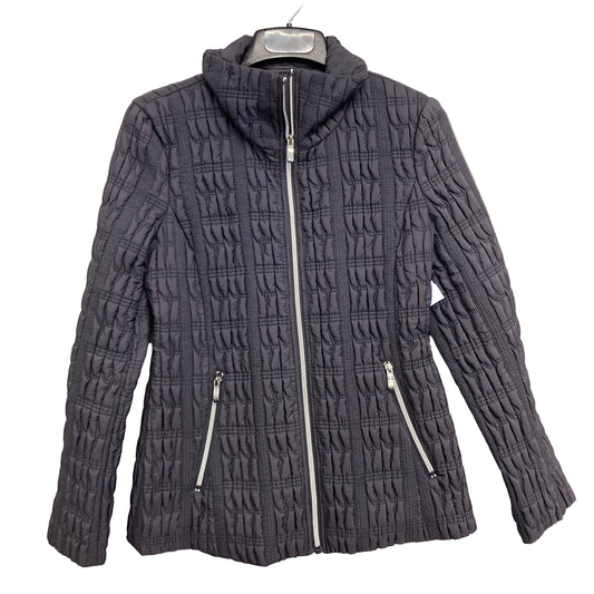 Jacket Puffer & Quilted By Anne Klein In Grey, Size:M