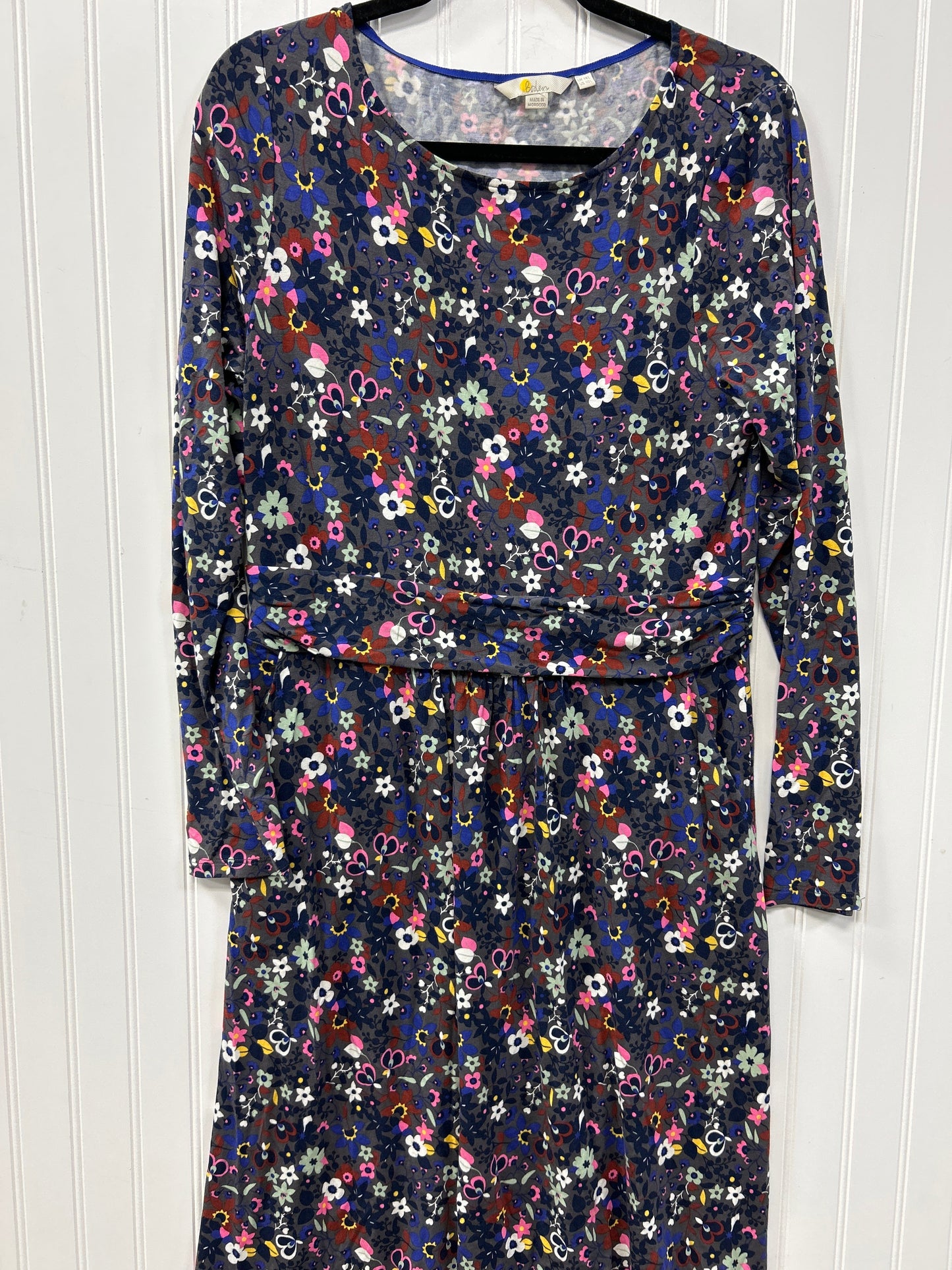 Dress Casual Maxi By Boden In Grey, Size:M