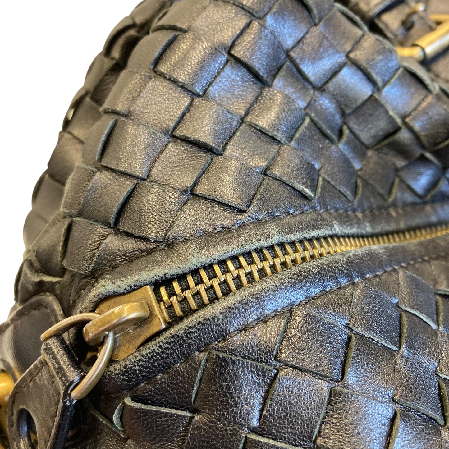 Handbag Luxury Designer By Bottega Veneta In Black, Size:Medium