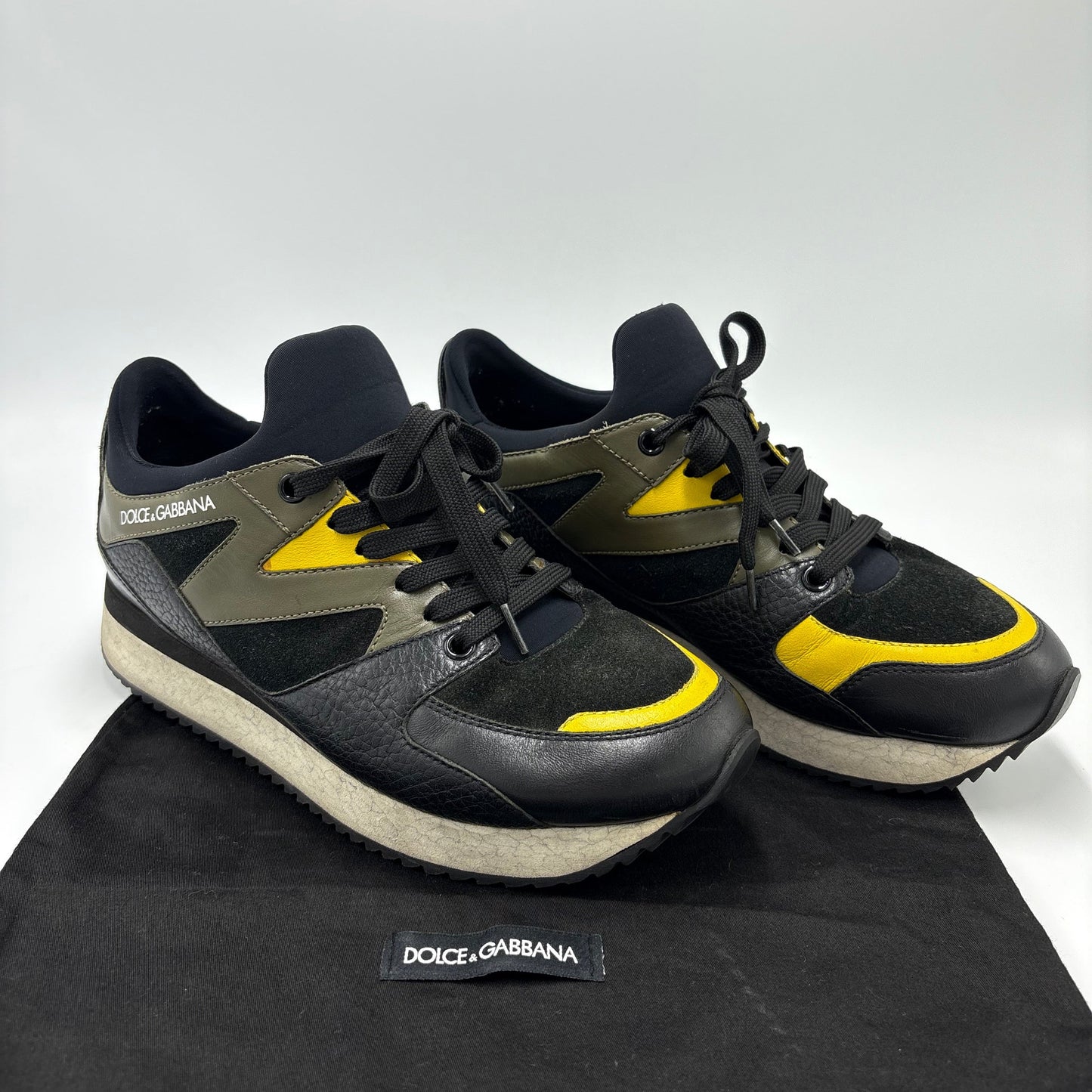 Dolce And Gabbana Daymaster Luxury Designer Trainer Shoes, Size: 8.5