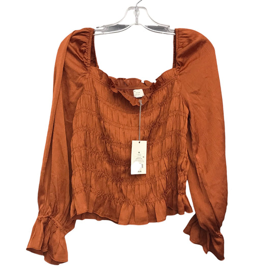 Top Ls By A New Day In Orange, Size:M