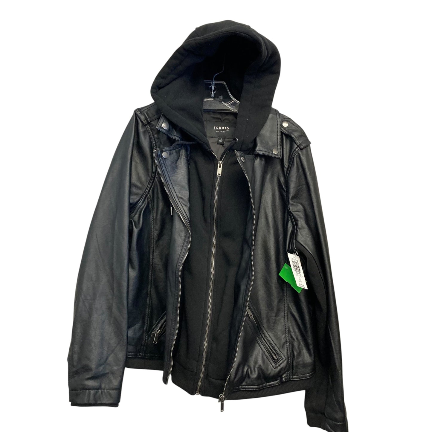 Jacket Moto By Torrid In Black, Size:1X