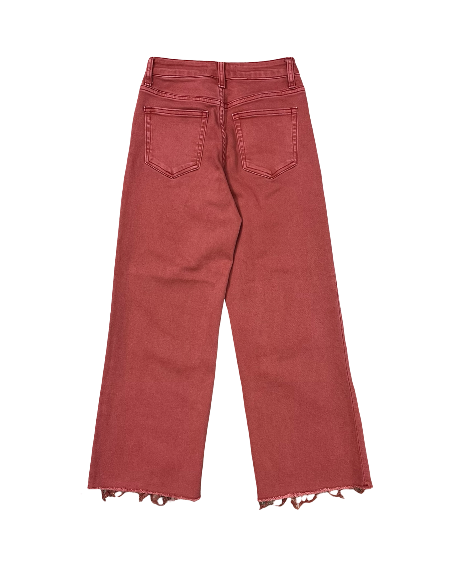 Jeans Wide Leg By Vervet In Orange Denim, Size:0