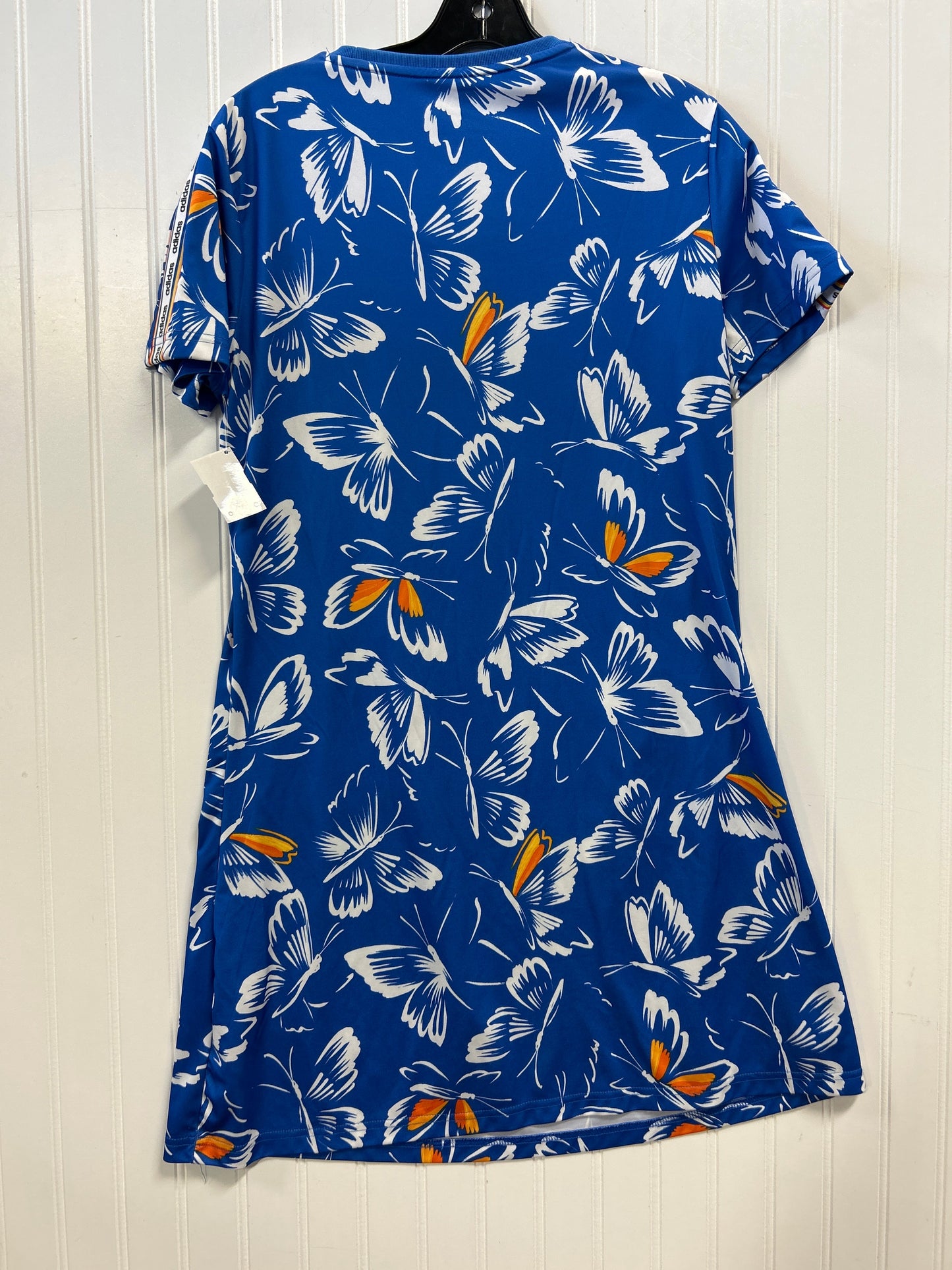 Athletic Dress By Adidas In Blue, Size:L