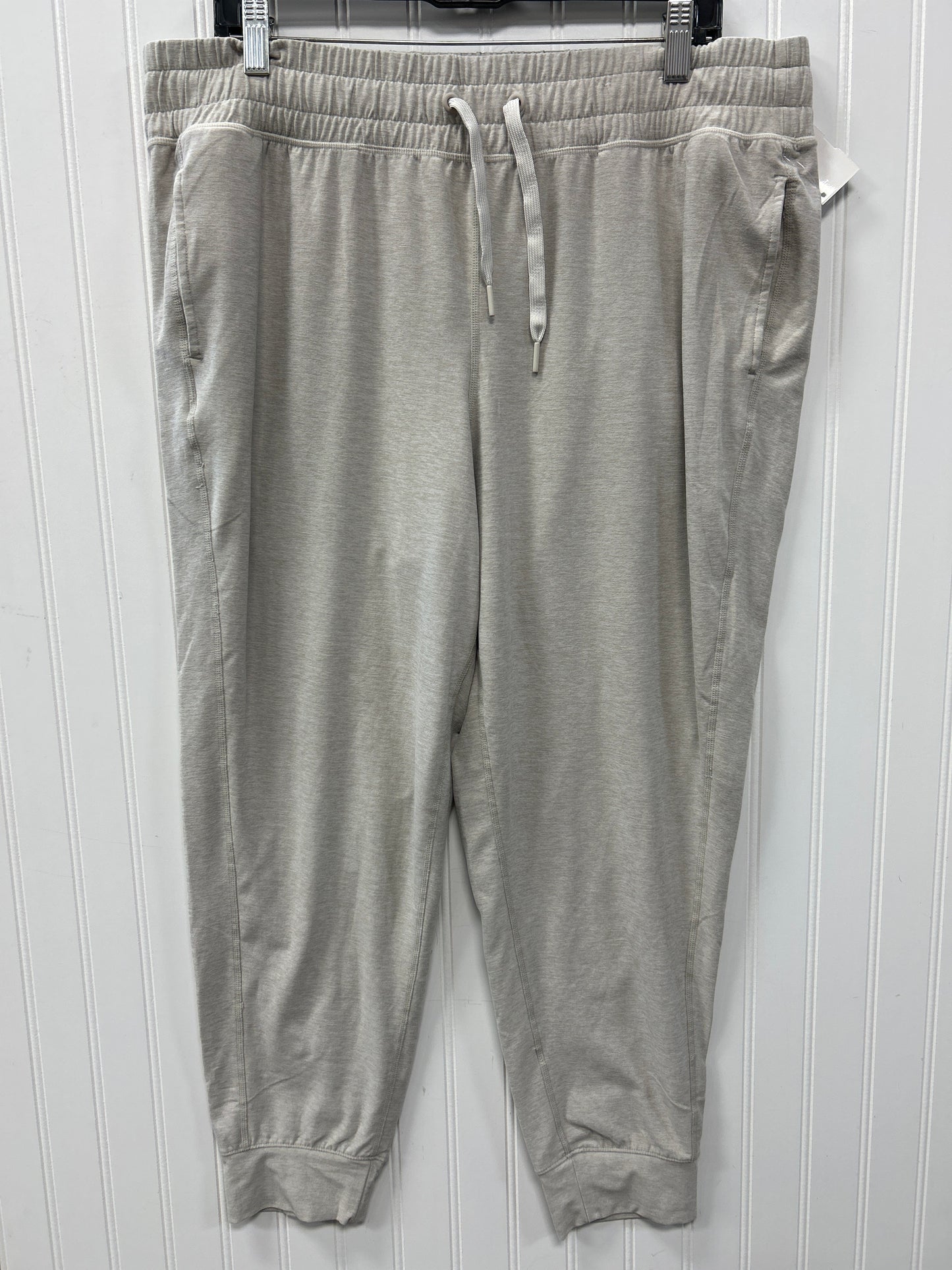 Athletic Pants By Flx In Cream, Size:Xl