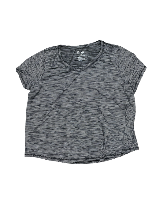 Top Ss By Xersion In Black & Cream, Size:2X
