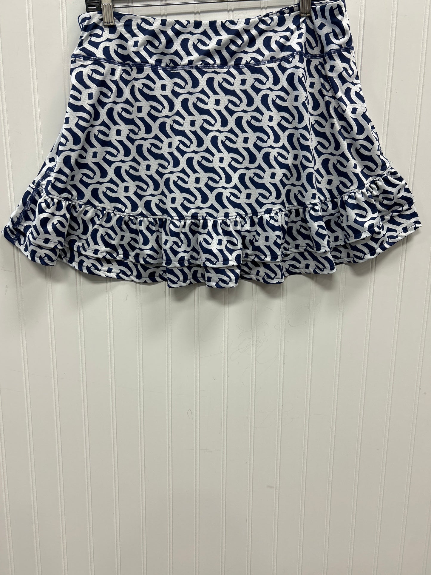 Athletic Skort By Gottex In Blue & White, Size:Xl