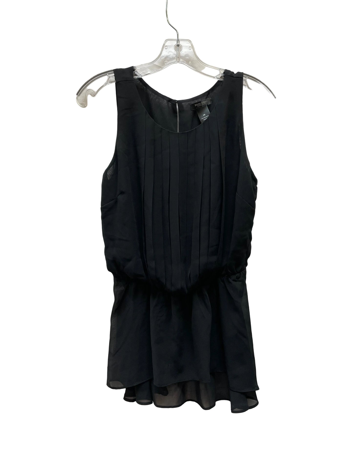 Blouse Sleeveless By Bisou Bisou In Black, Size:Xs