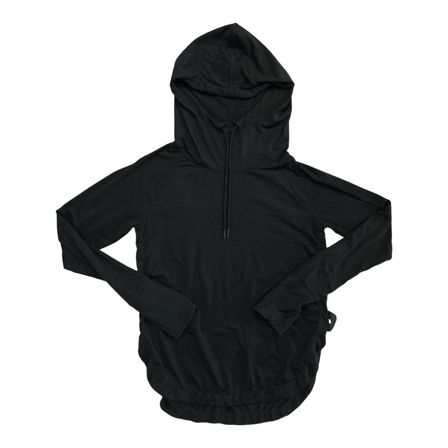 Athletic Top Ls Hoodie By Athleta In Black, Size:M