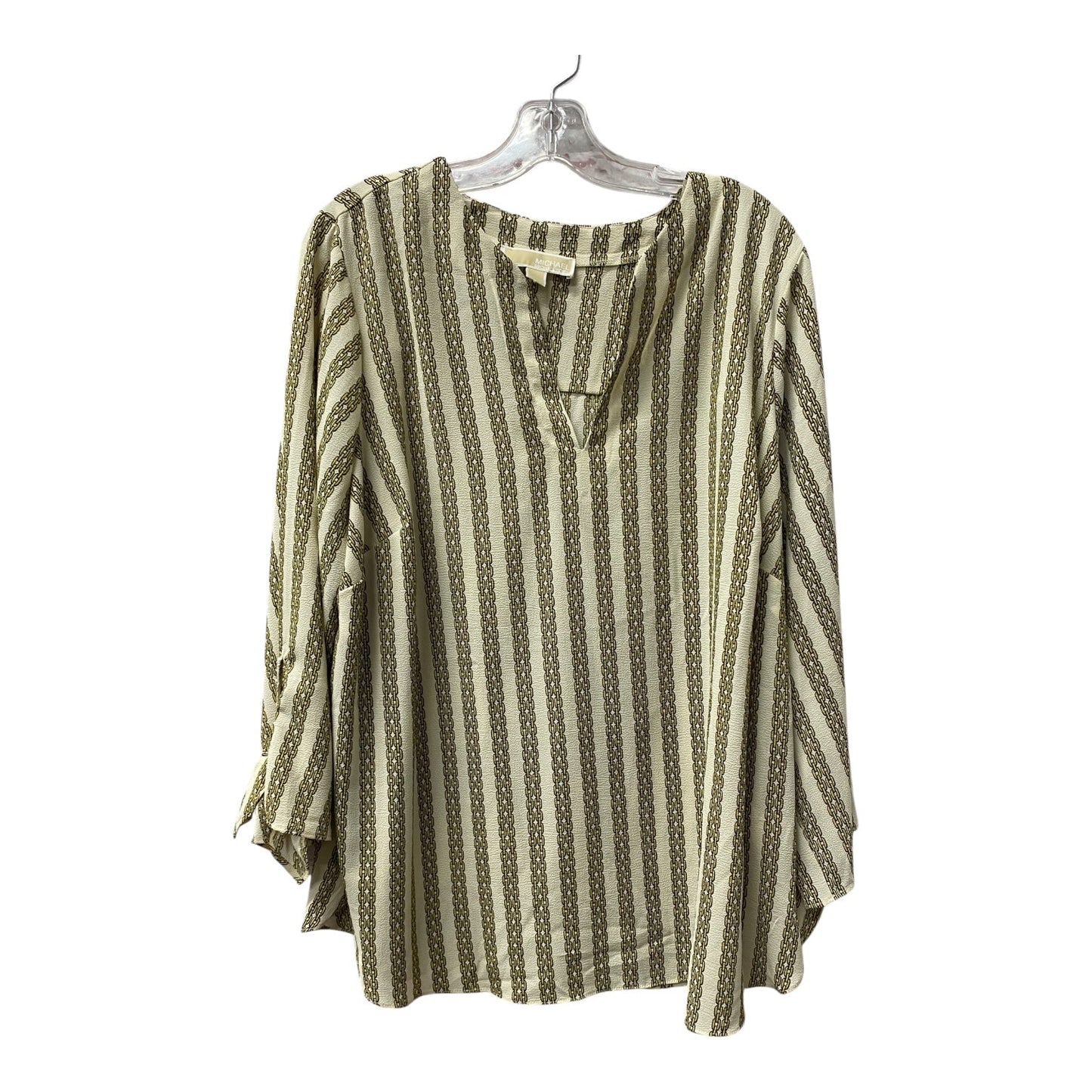 Top Ls By Michael By Michael Kors In Yellow, Size:2X