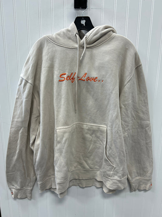 Sweatshirt Hoodie By Cmc In Cream, Size:Xl