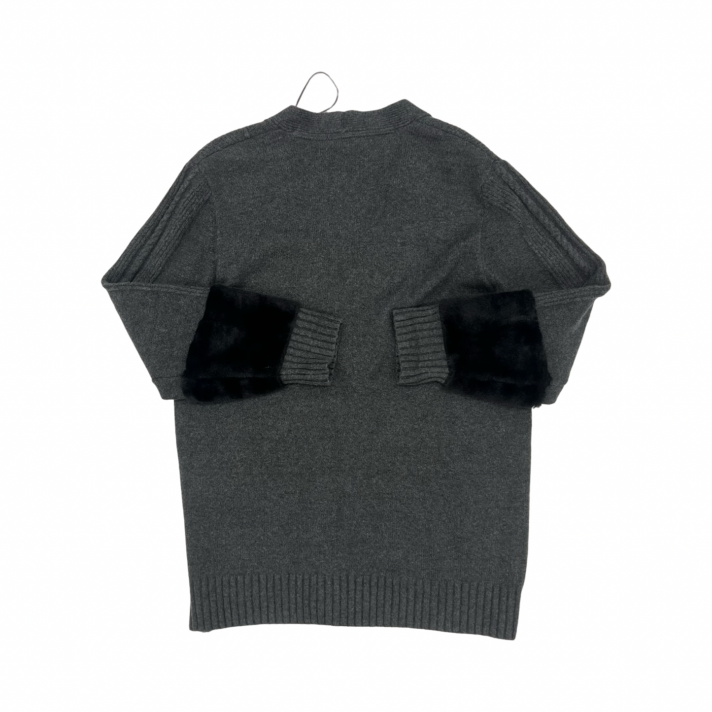 Sweater Cardigan By Simply Vera In Grey, Size:Xl