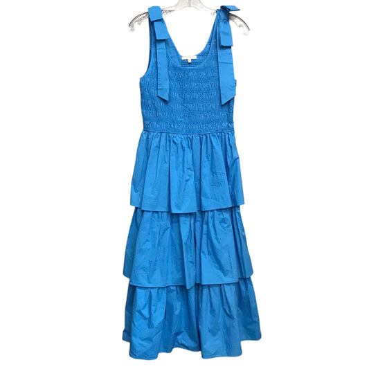 Dress Casual Midi By Skies Are Blue In Blue, Size:M