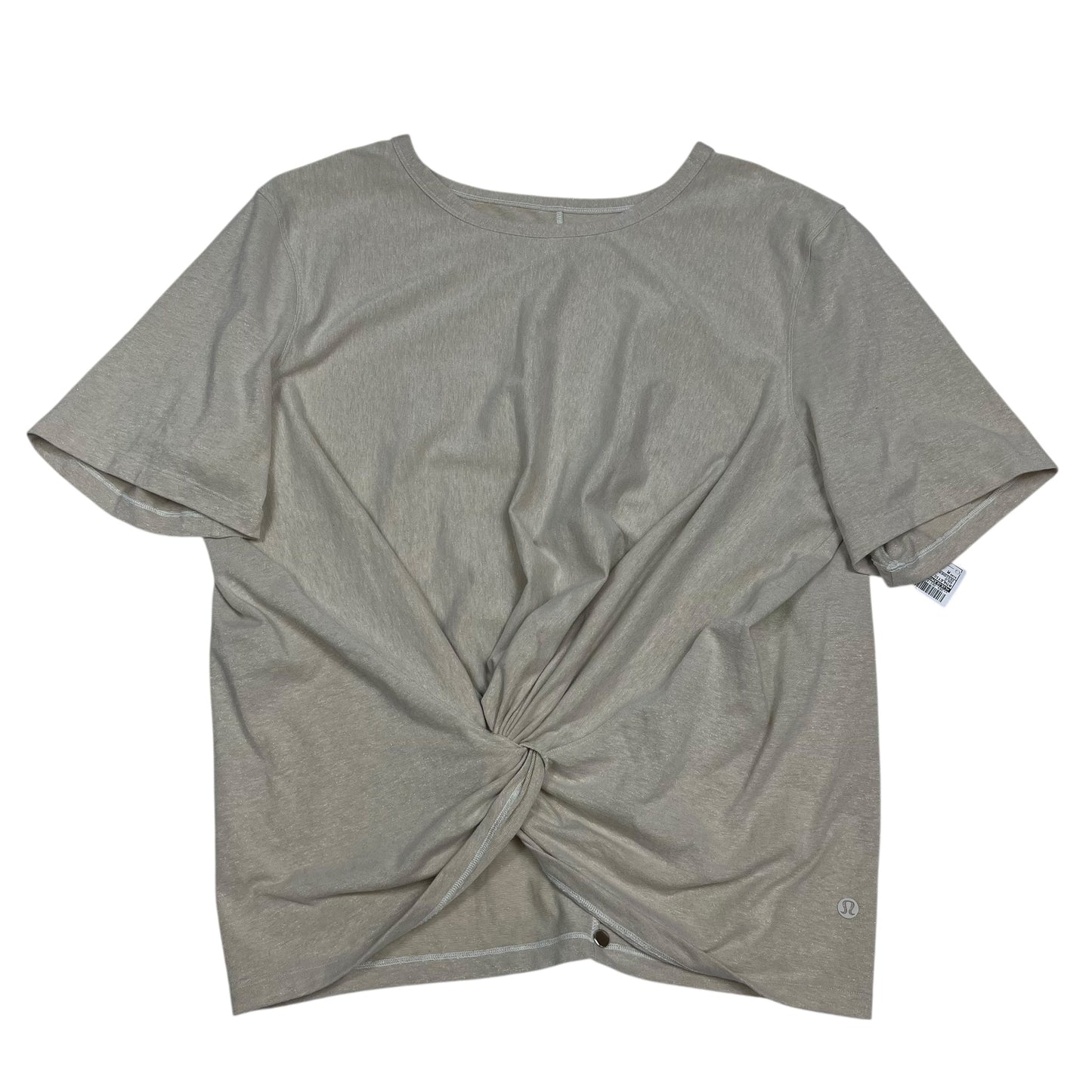 Athletic Top Ss By Lululemon In Gold, Size:M