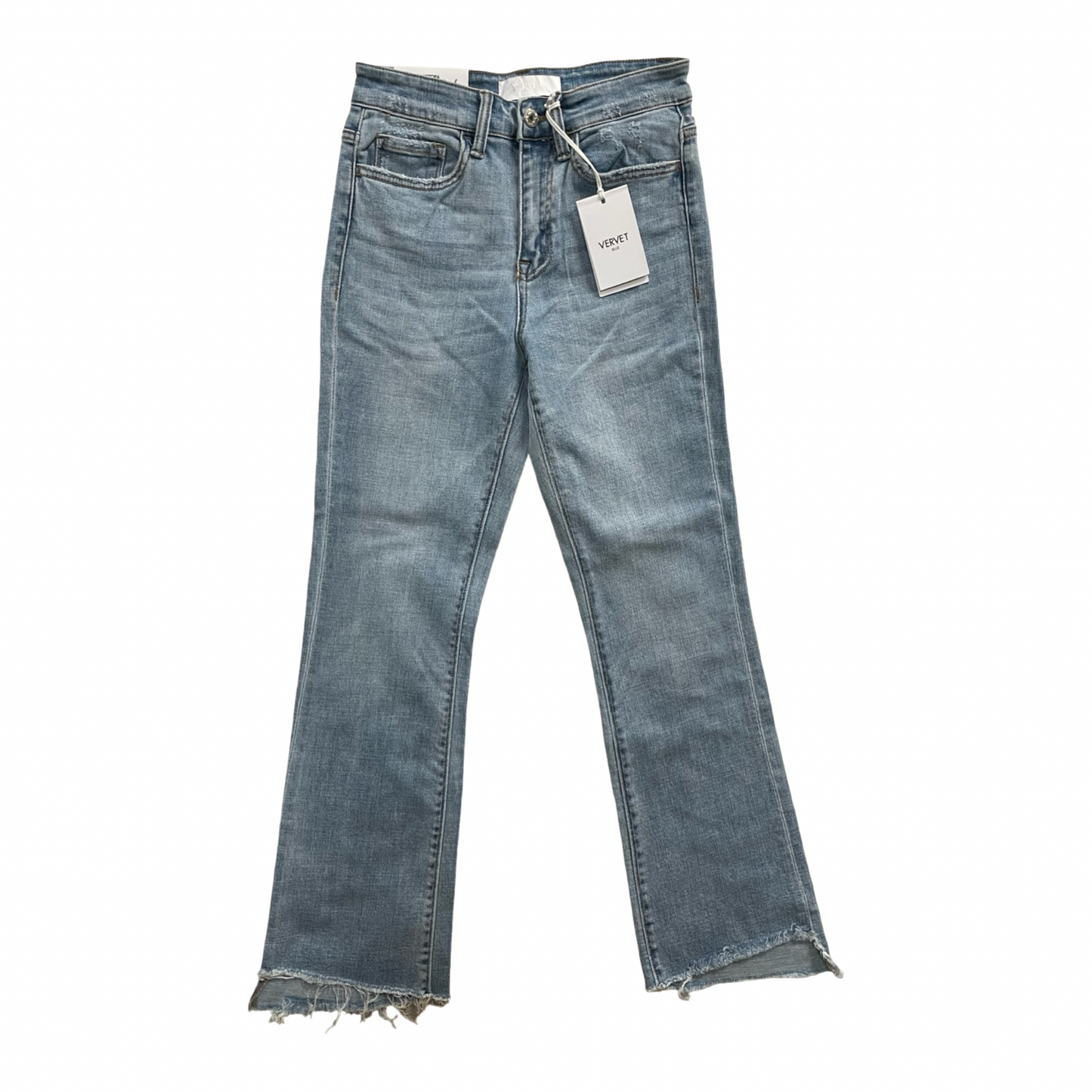 Jeans Straight By Vervet In Blue Denim, Size:0