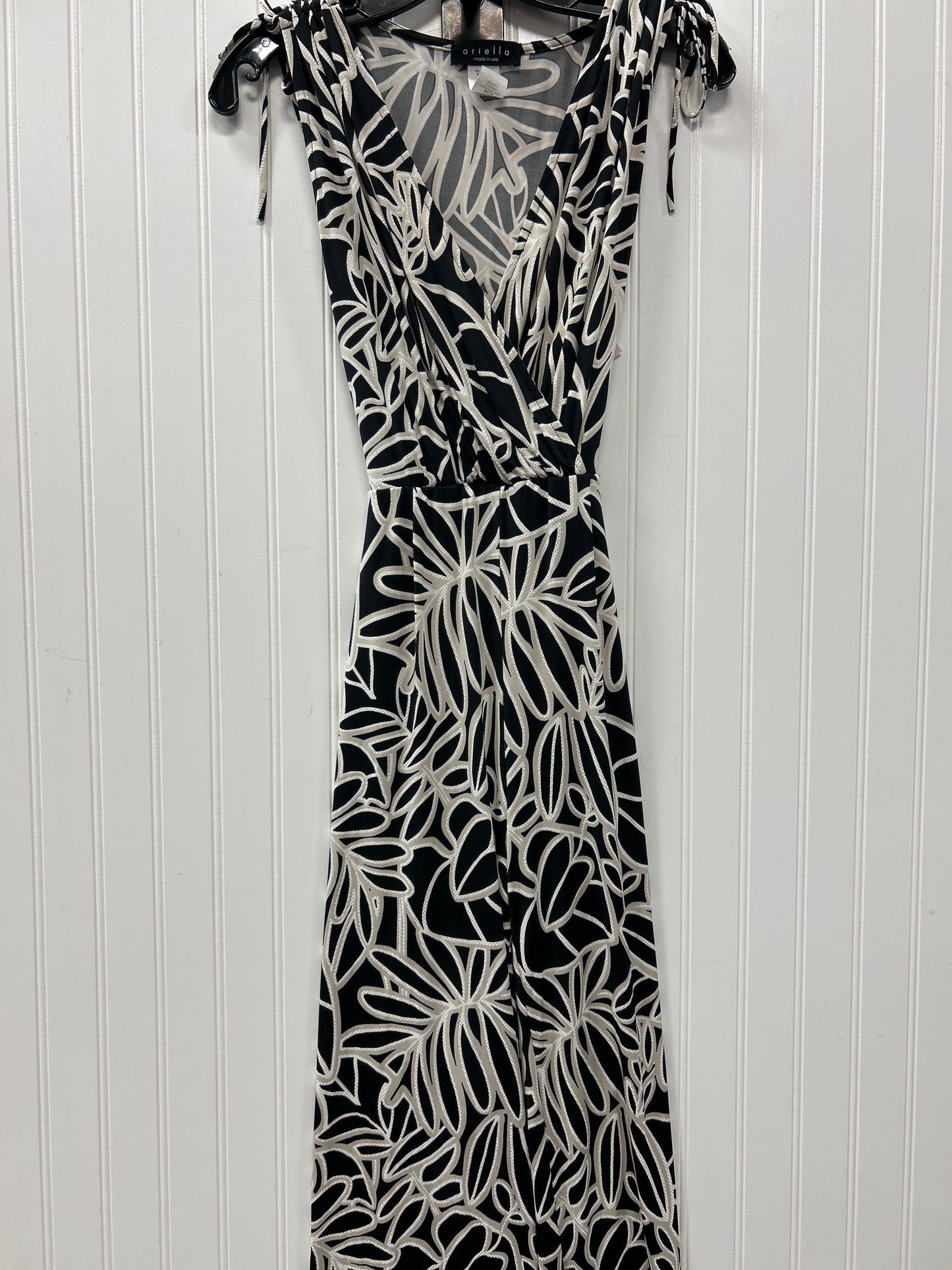 Jumpsuit By Ariella In Black & Cream, Size:S