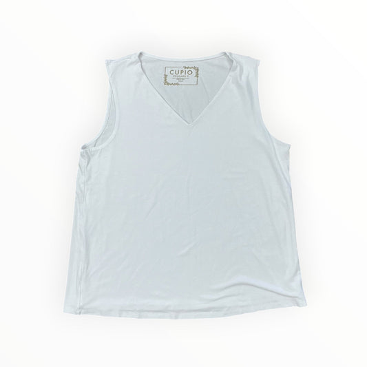 Top Sleeveless By Cupio In White, Size:L