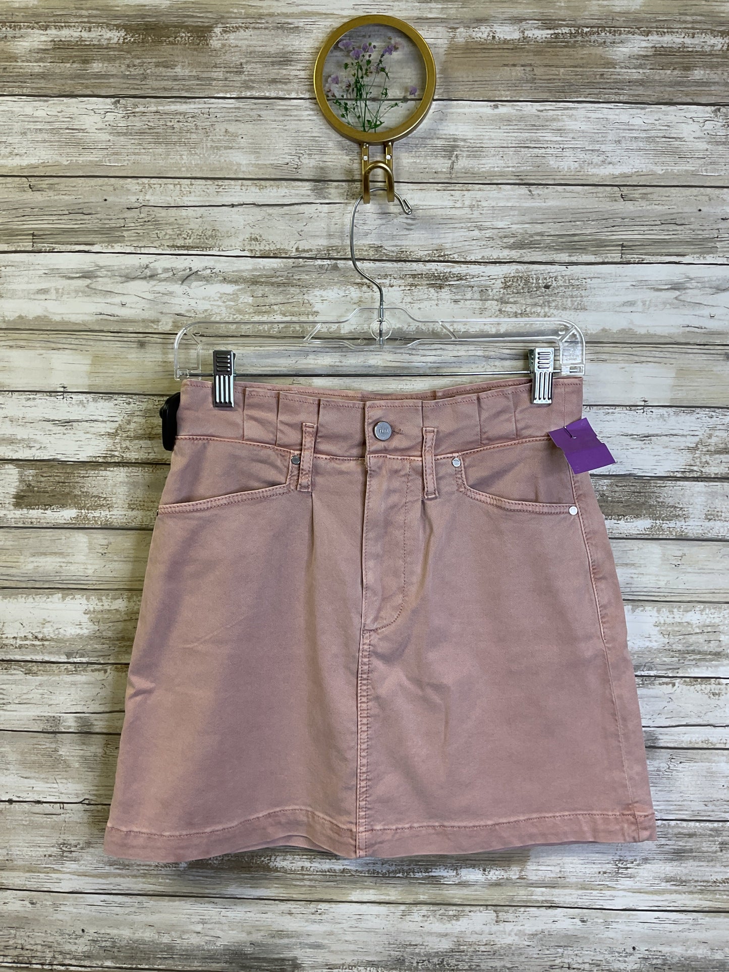 Skirt Mini & Short By Paige In Pink Denim, Size:0