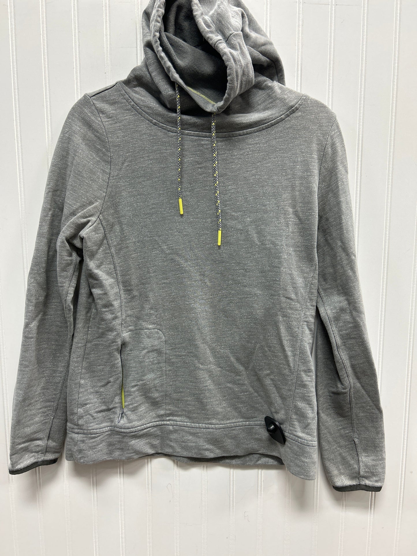 Athletic Top Ls Collar By The North Face In Grey, Size:L