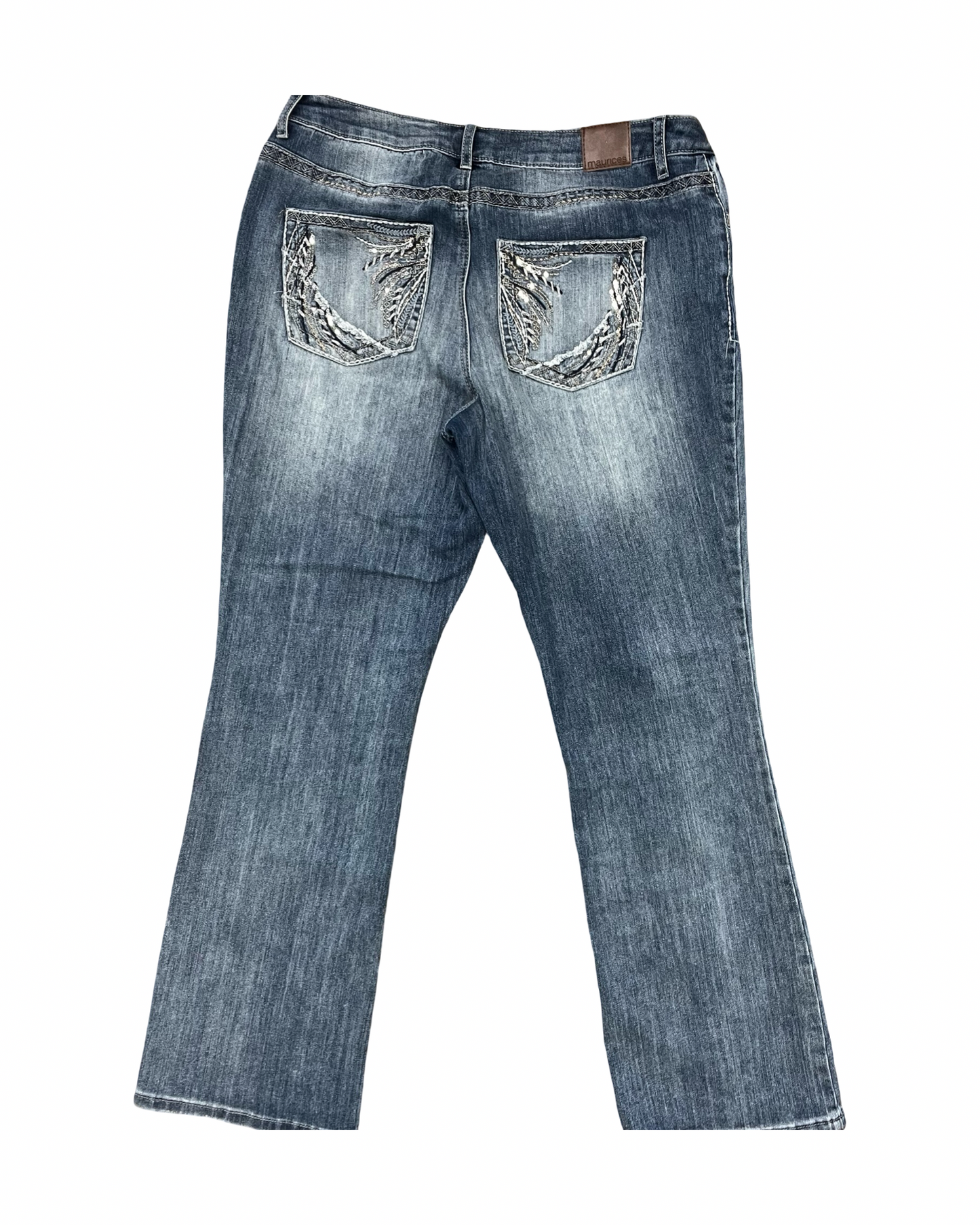 Jeans Straight By Maurices In Blue Denim, Size:16