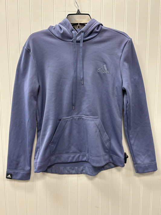 Athletic Sweatshirt Hoodie By Adidas In Purple, Size:M