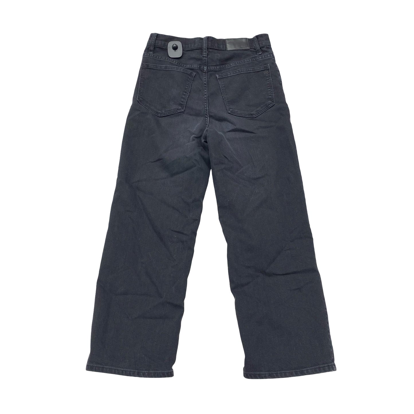 Jeans Wide Leg By Madewell In Black Denim, Size:4