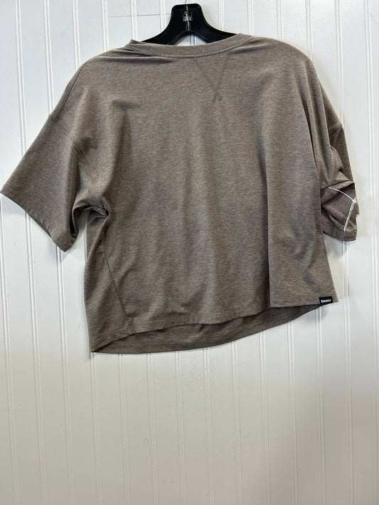 Athletic Top Ss By Dkny In Brown, Size:S