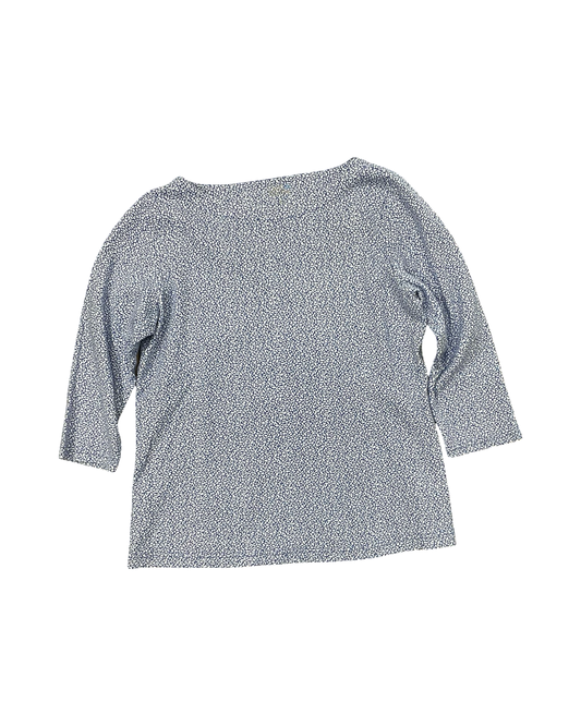 Top 3/4 Sleeve By Croft And Barrow In Blue, Size:S
