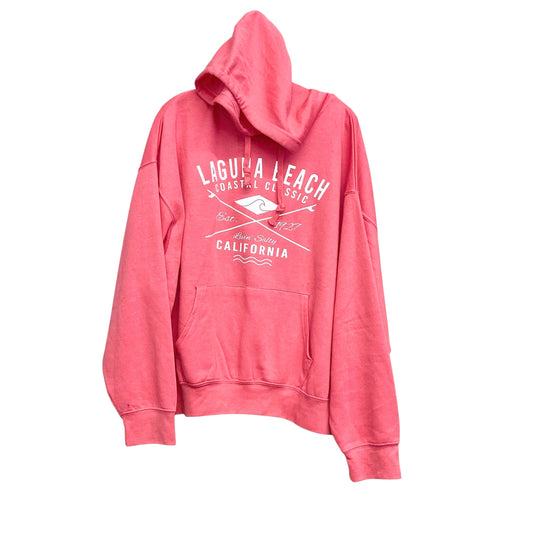 Sweatshirt Hoodie By RELAXX In Coral, Size:L