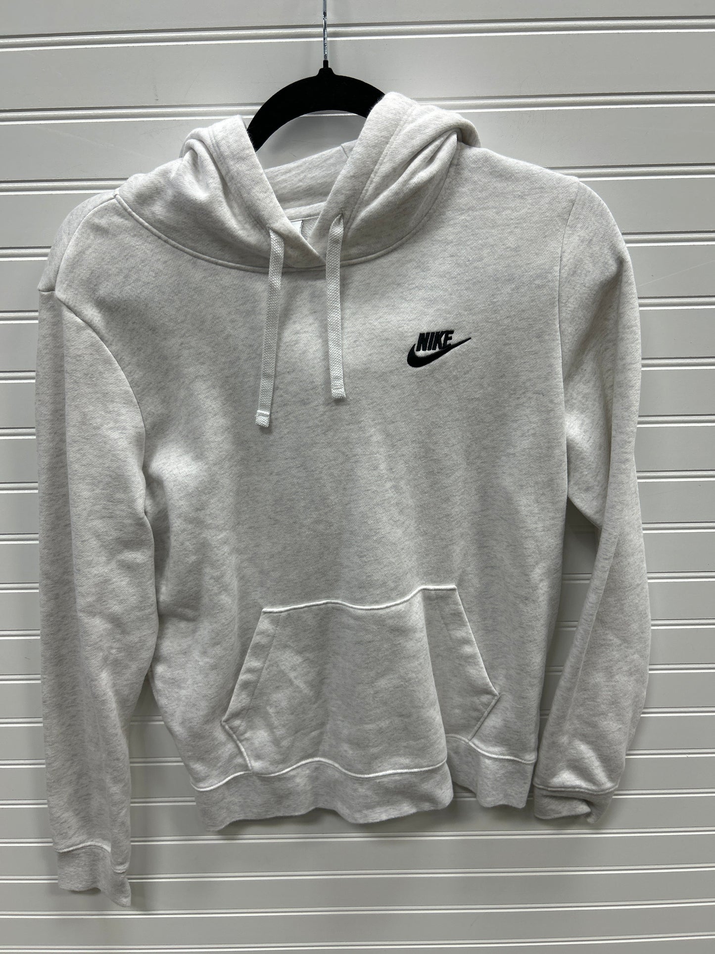 Athletic Sweatshirt Hoodie By Nike Apparel In Grey, Size:S