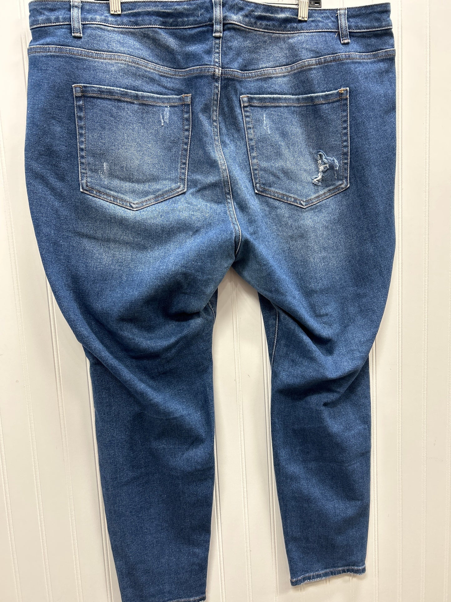 Jeans Skinny By Lane Bryant In Blue Denim, Size:24
