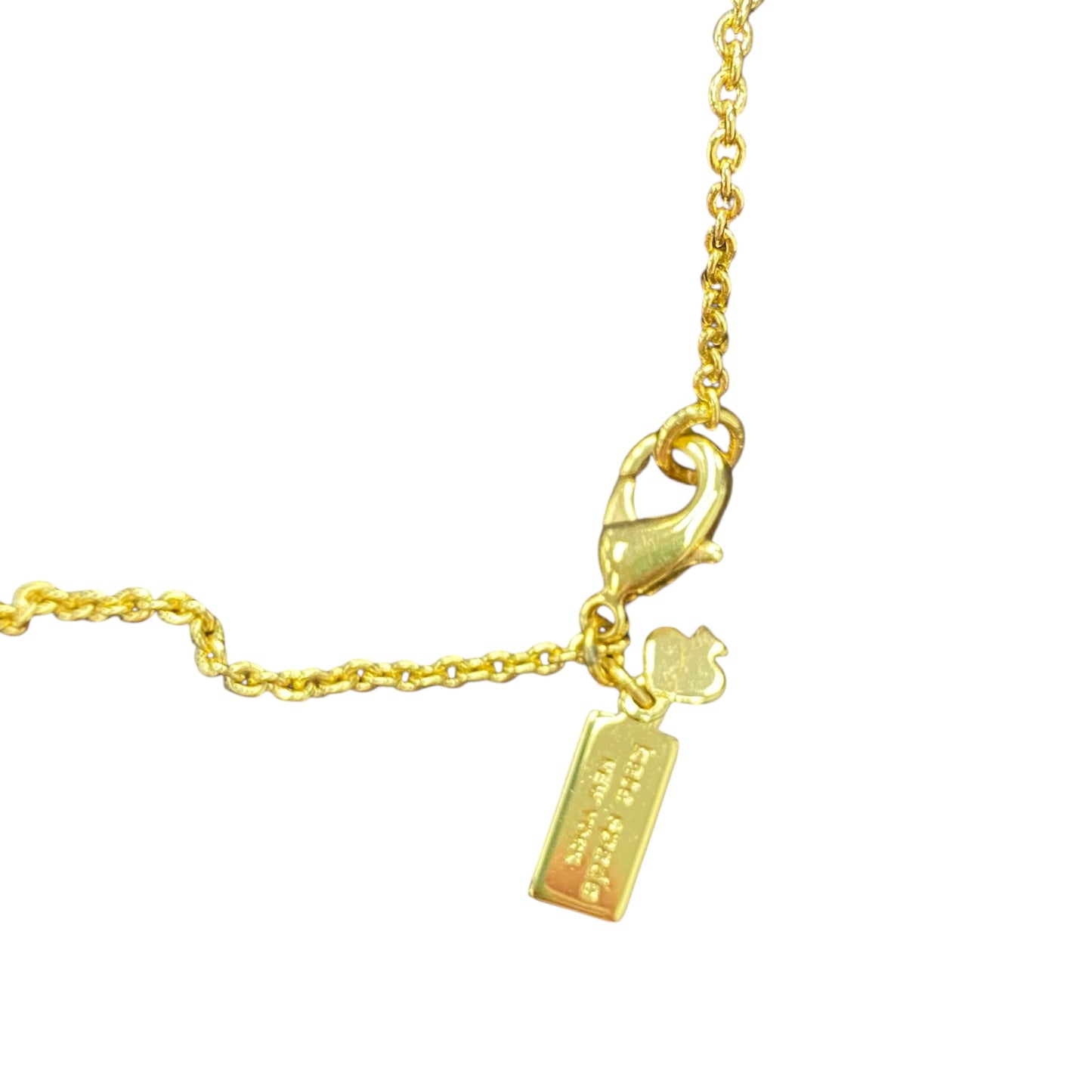 Necklace Designer By Kate Spade In Gold & Green