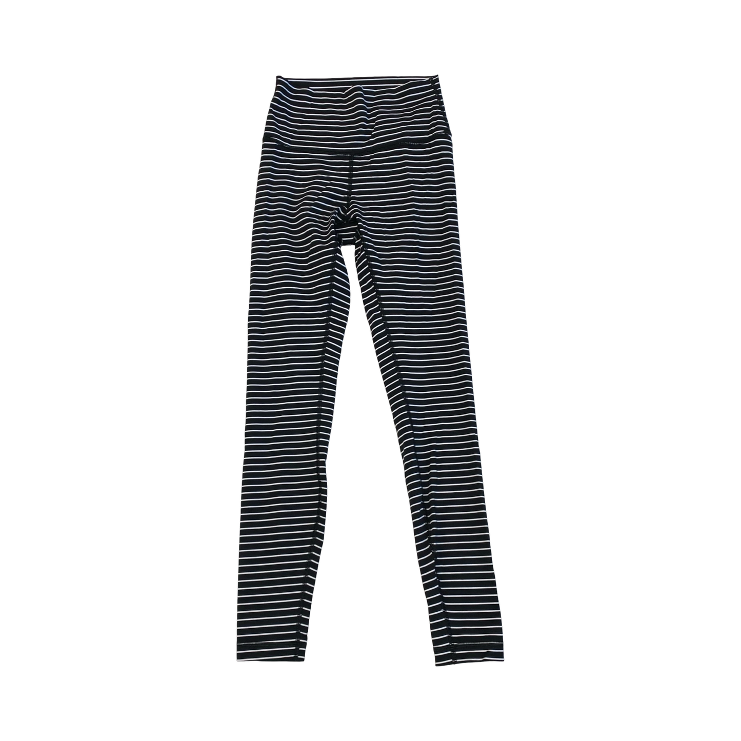 Athletic Leggings By Lululemon In Black & White, Size:6