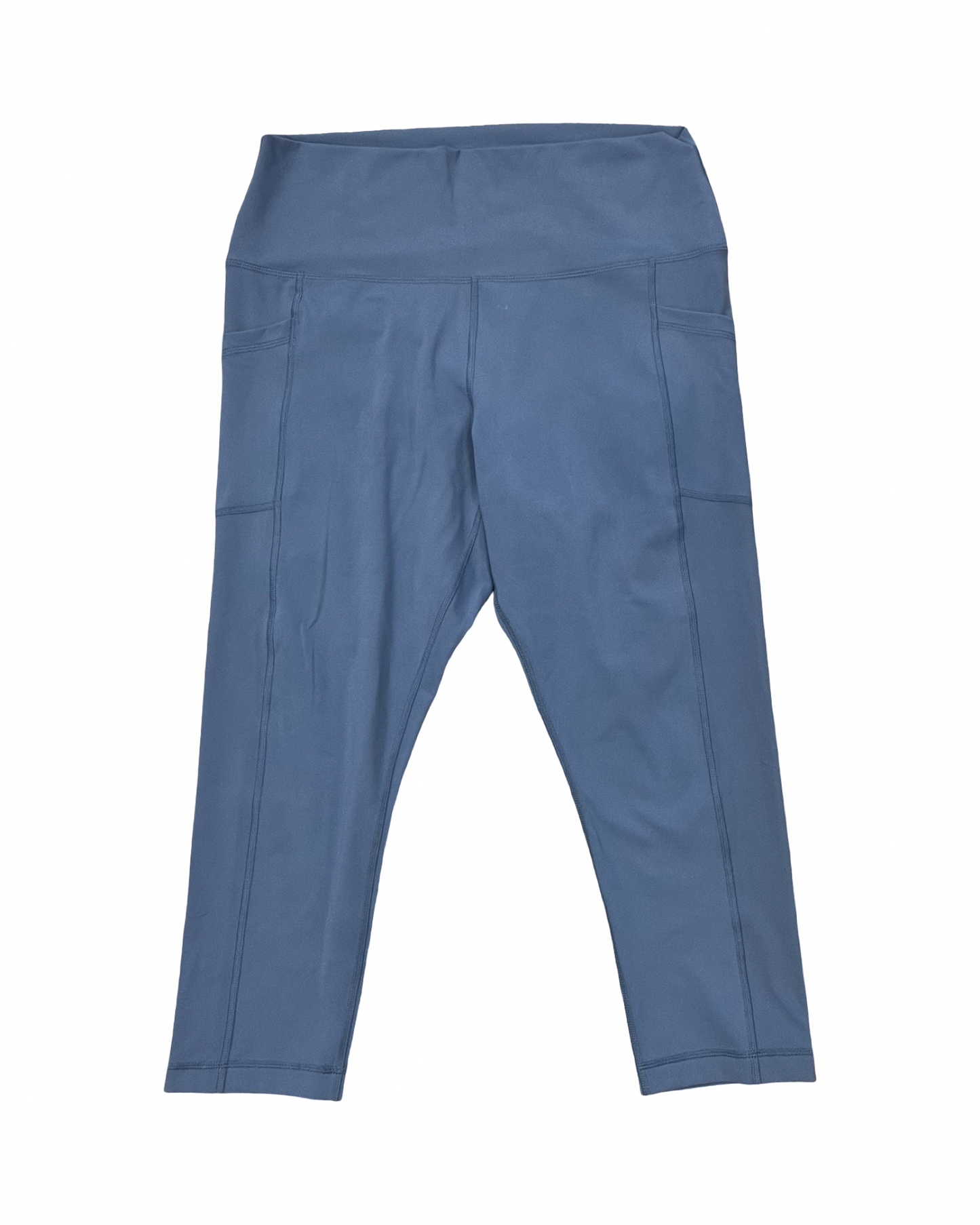 Athletic Leggings By 90 Degrees By Reflex In Blue, Size:1X