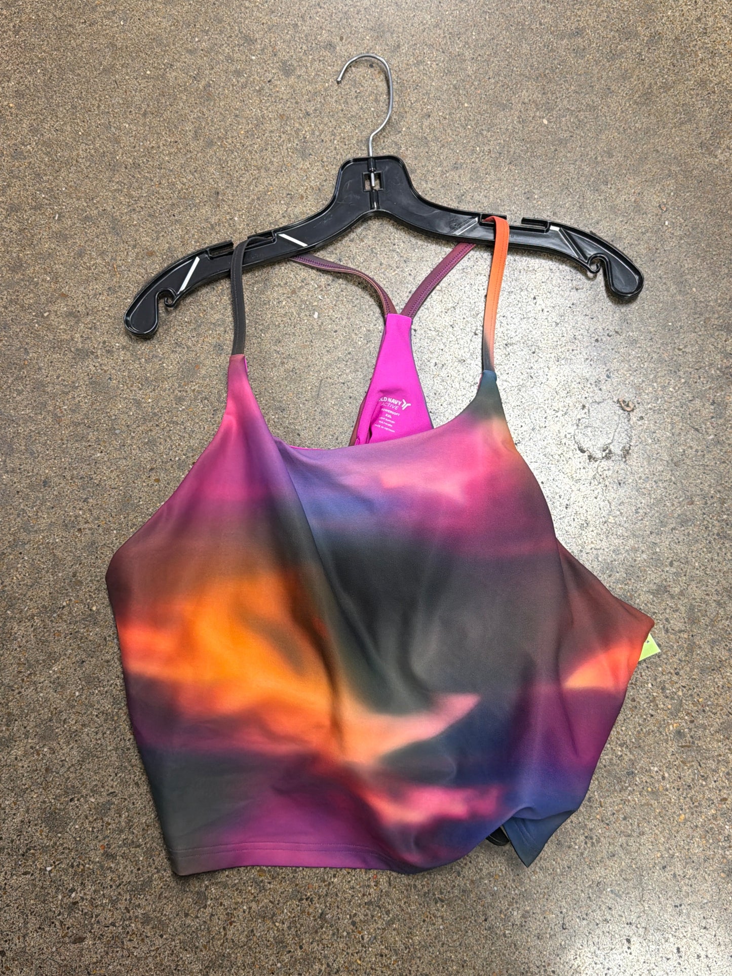 Athletic Bra By Old Navy In Tie Dye Print, Size:Xxl