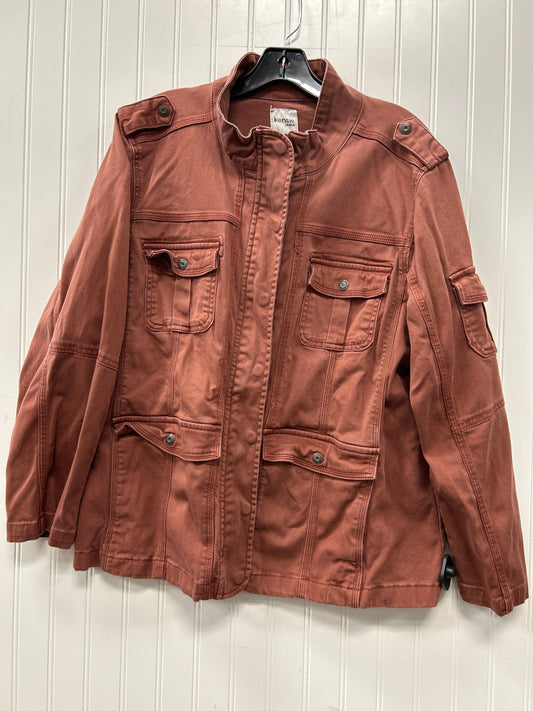 Jacket Other By Kensie In Brown, Size:1X