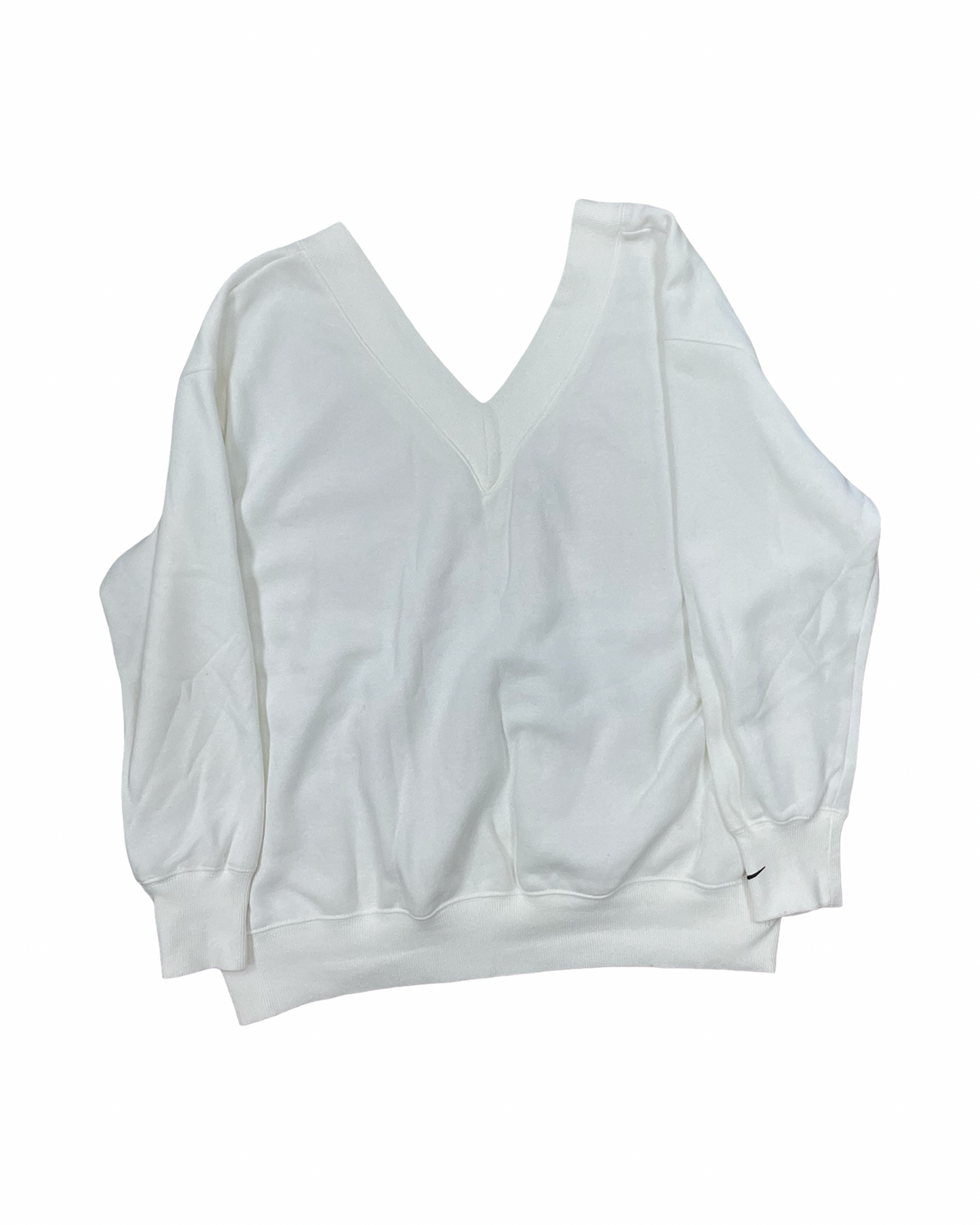 Sweatshirt Crewneck By Nike In White, Size:L