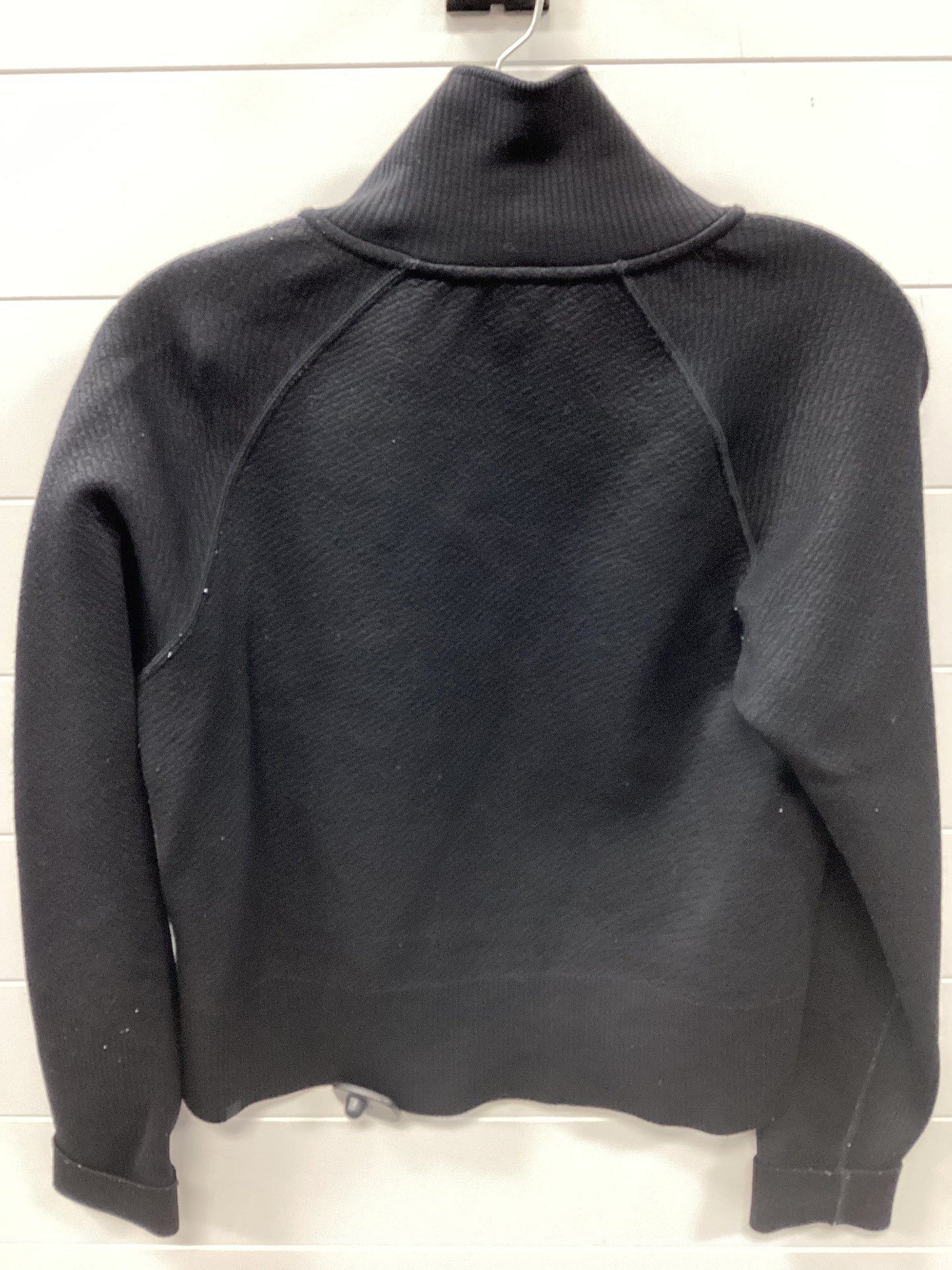 Athletic Jacket By Lululemon In Black, Size:8