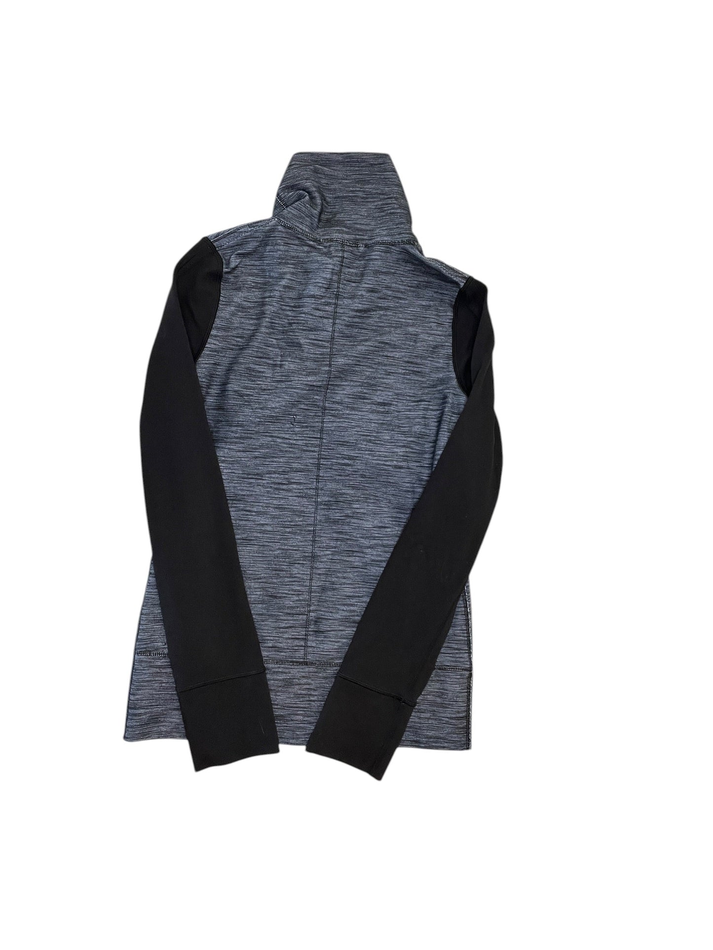 Athletic Jacket By Lululemon In Grey, Size:S