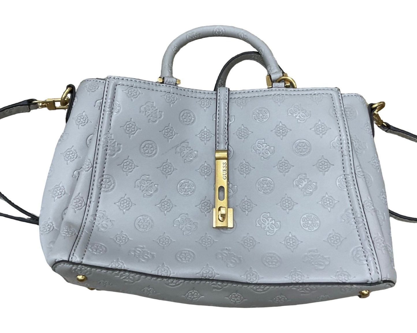 Handbag By Guess In Grey, Size:Medium