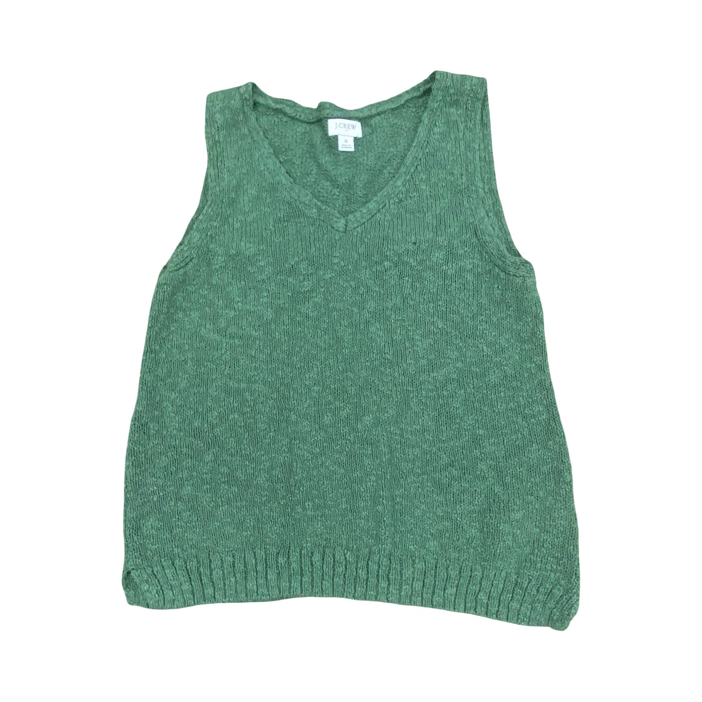 Top Sleeveless By J. Crew In Green, Size:S