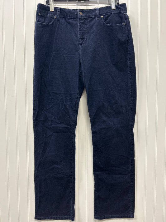 Pants Corduroy By Talbots In Navy, Size:12