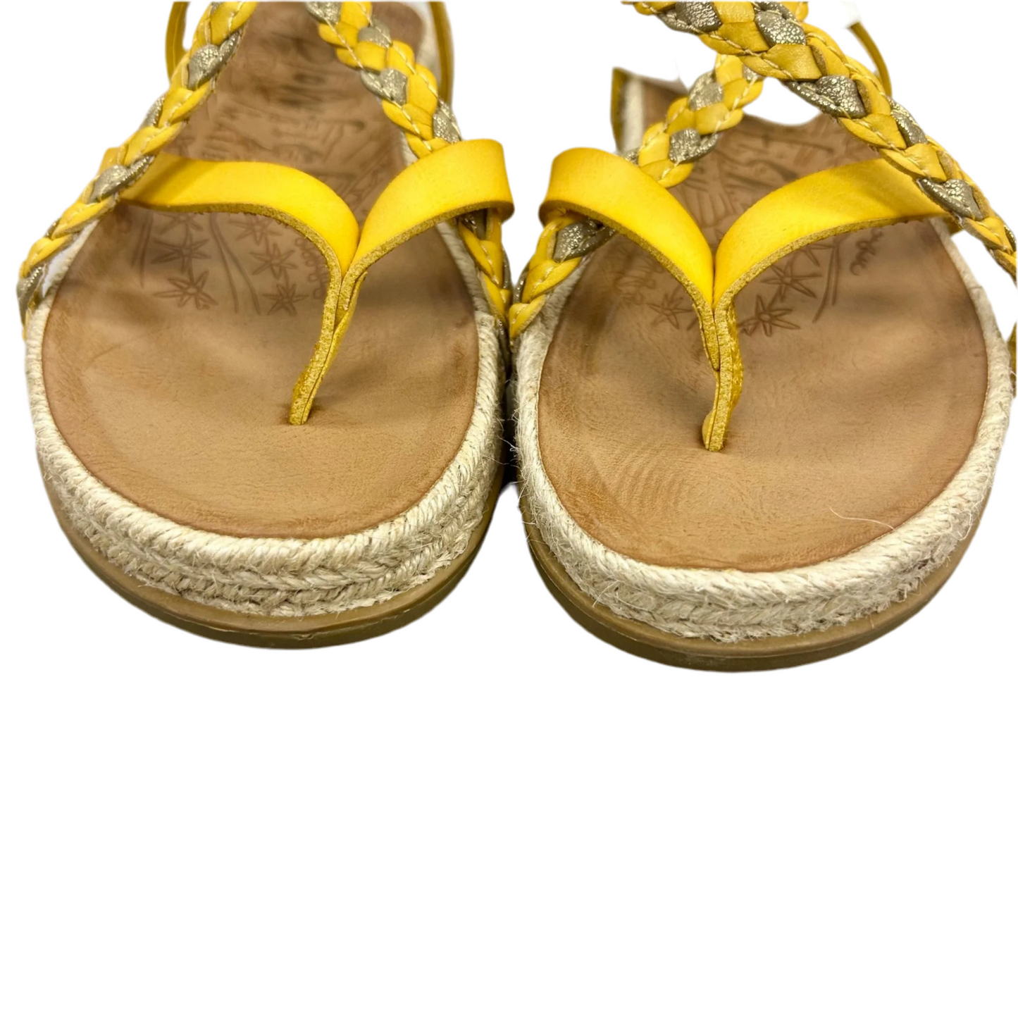 Sandals Flats By Blowfish In Yellow, Size: 10
