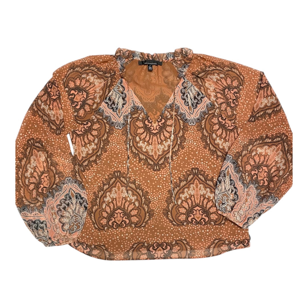 Top Ls By White House Black Market In Brown & Pink, Size:S