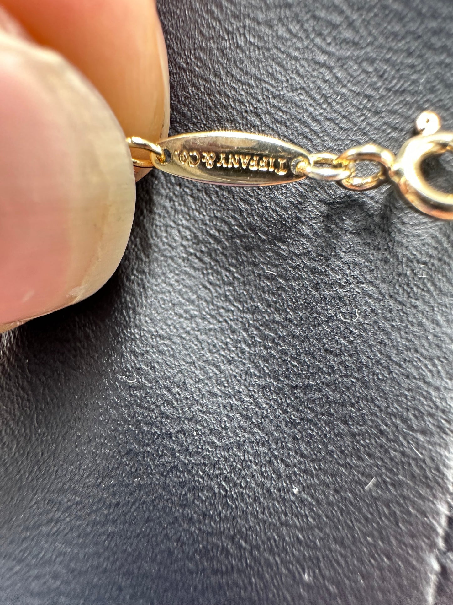 Tiffany & Company 18K Elsa Peretti Open Heart Designer Luxury Necklace