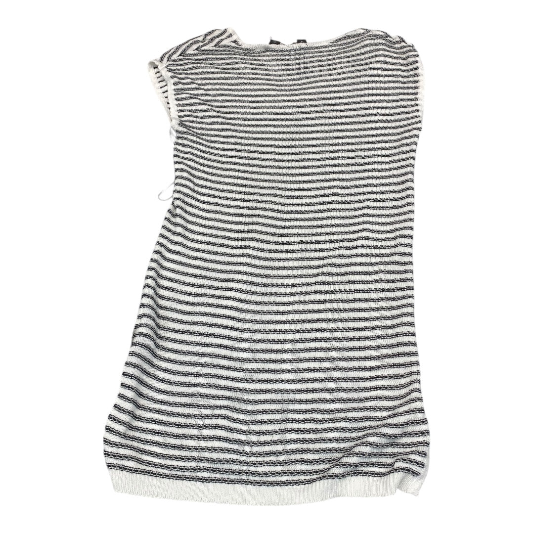 Swimwear Cover-Up By Tahari By Arthur Levine In Black & White, Size:L