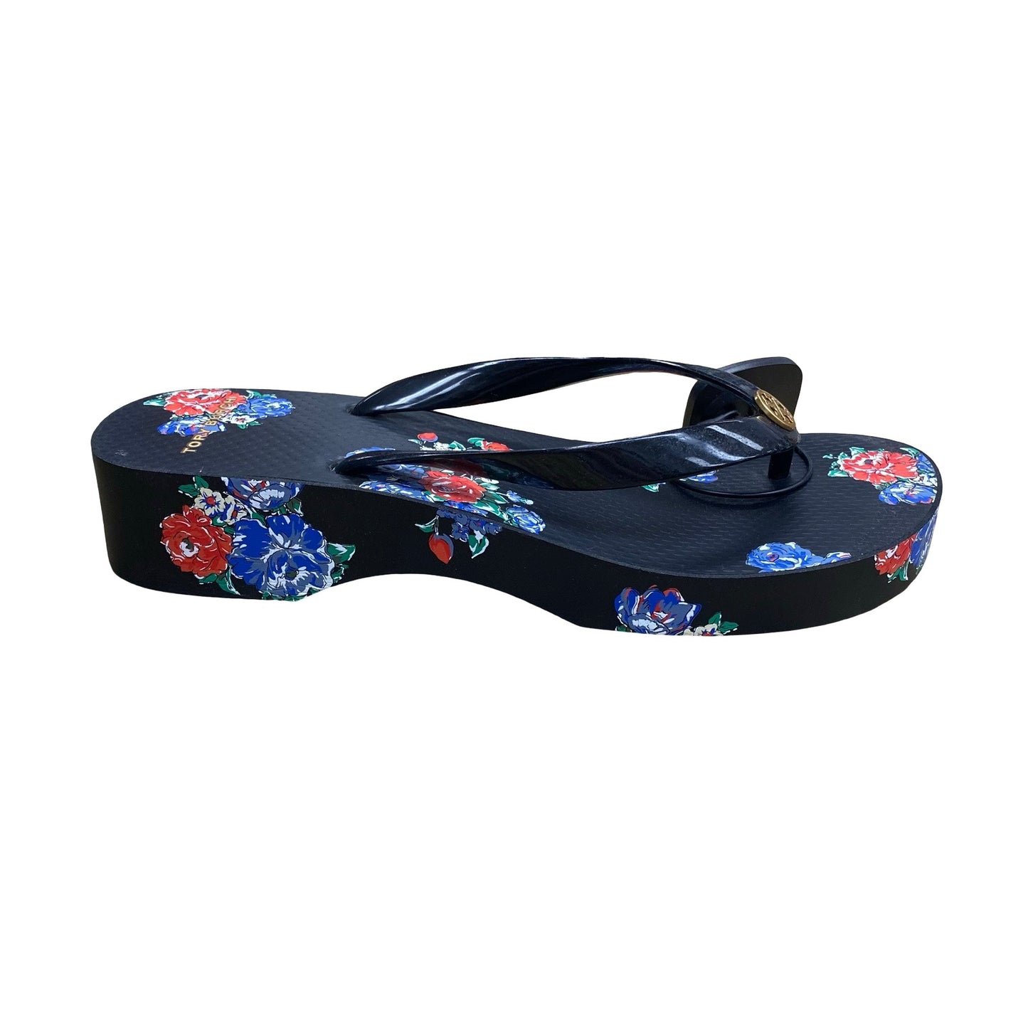 Sandals Designer By Tory Burch In Floral Print, Size:9